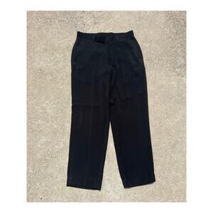 Public Notices Pants Men Size 33 X 32 Black Straight Flat Front Trousers Pockets